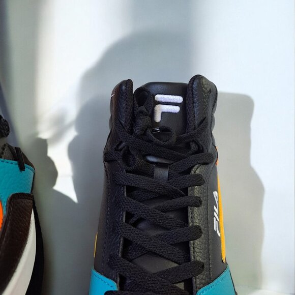 Fila Men’s Everge High-tops Black Orange Yellow Blue Size 11 NWOT - Picture 9 of 15